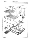 FREEZER COMPARTMENT Diagram and Parts List for RB19EA-2AL 7C07B Magic Chef Refrigerator