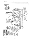DOORS Diagram and Parts List for RB19EA-2AL 7C07B Magic Chef Refrigerator