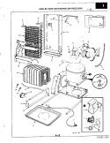 UNIT COMPARTMENT & SYSTEM Diagram and Parts List for RC22CA-3AI 3N79B Amana Refrigerator