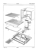 FREEZER COMPARTMENT Diagram and Parts List for NNT196DVA 5A53B Crosley Refrigerator