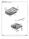 RACK Diagram and Parts List for DU120DA-48  Magic Chef Dishwasher
