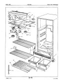 FRESH FOOD COMPARTMENT Diagram and Parts List for NNT156DVA 5A51B Crosley Refrigerator