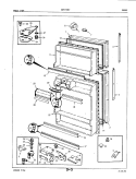 DOORS Diagram and Parts List for NNT156DVA 5A51A Crosley Refrigerator