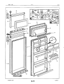 DOOR Diagram and Parts List for RT11S 86T010 Admiral Refrigerator