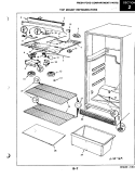 FRESH FOOD COMPARTMENT Diagram and Parts List for RB15CA-2AL 4D57A Magic Chef Refrigerator