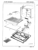 FREEZER COMPARTMENT Diagram and Parts List for RB15CY-2AL 4D57A Magic Chef Refrigerator