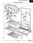 FRESH FOOD COMPARTMENT Diagram and Parts List for RB17CA-1A 4A74B Magic Chef Refrigerator