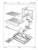 FREEZER COMPARTMENT Diagram and Parts List for NNT176DVA 5A52A Crosley Refrigerator
