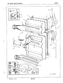 DOORS Diagram and Parts List for RB17CA-3A 4D41A Magic Chef Refrigerator