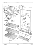 FRESH FOOD COMPARTMENT Diagram and Parts List for NNT156GA 7D54A Maytag Refrigerator