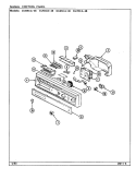 CONTROL PANEL (DU55CA / CN - 48 & DU65CA - 48) Diagram and Parts List for DU55CA-48  Magic Chef Dishwasher