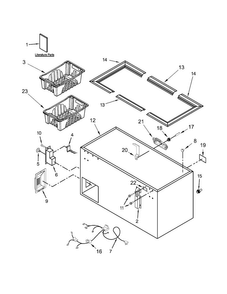 Part Location Diagram of W10854467 Whirlpool BASKET