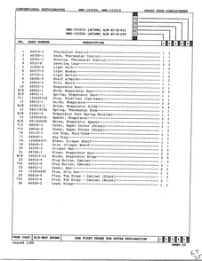 Fresh Food Compartment Page 2 Diagram and Parts List for 103200  Admiral Refrigerator