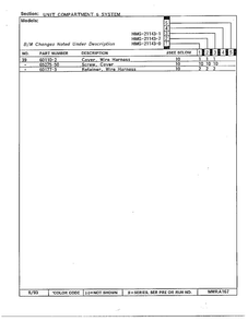 Unit Compartment And System Page 3 Diagram and Parts List for 21143-0A  Admiral Refrigerator