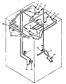 Part Location Diagram of 0308641 Whirlpool Valve, top burner