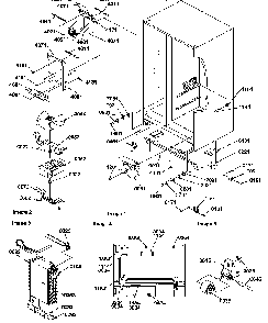 Drain System, Rollers, And Evaporator Assy Diagram and Parts List for SRD25TPSE-P1190310WE  Amana Refrigerator