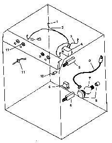 Electrical Components Diagram and Parts List for AGS781E-P1141275NE  Amana Range