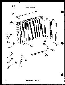 Section 10 Diagram and Parts List for 215-3EW P55417-26R Amana Air Conditioner