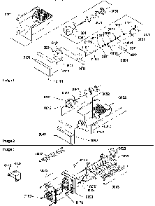 Ice Bucket Auger And Ice Maker Parts Diagram and Parts List for SQD25VW-P1190430WW  Amana Refrigerator