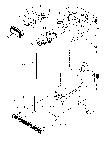 Refrigerator/freezer Controls And Cabinet Parts Diagram and Parts List for SRDE528SW-P1184901WW  Amana Refrigerator