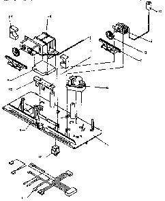 Control Panel Diagram and Parts List for TS18RB-P1158407W  Amana Refrigerator