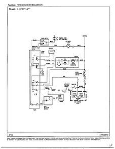 Wiring Information Diagram and Parts List for LNC-8753A77  Maytag Dryer
