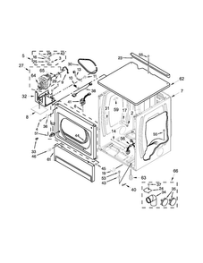 Upper Cabinet And Front Panel Parts Diagram and Parts List for MLE24PRAYW2  Maytag Dryer