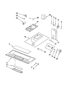 Interior And Ventilation Parts Diagram and Parts List for AMV2174VAS2  Amana Microwave