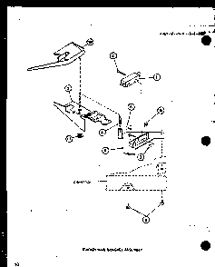 Section 2 Diagram and Parts List for LWD353 P1110508W W Amana Washer