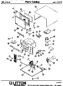 Replacement Parts Diagram and Parts List for 70 1500 Amana Microwave