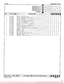Heater Page 2 Diagram and Parts List for 7440A REV B Norge Dryer