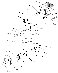 Crushed Ice Bucket Diagram and Parts List for SXD25NP-P1162407W  Amana Refrigerator