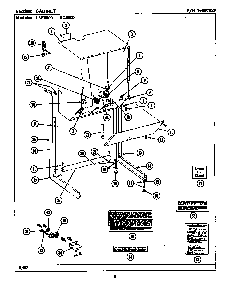 Cabinet Diagram and Parts List for LSE9900AFE  Maytag Washer Dryer Combo