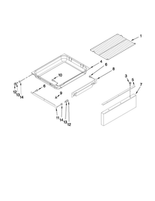 Drawer And Rack Parts Diagram and Parts List for MGR5765QDS1  Maytag Range