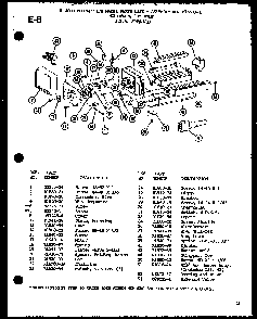 8 Cube Compact Ice Maker Diagram and Parts List for TC18G-P75535-1W  Amana Refrigerator