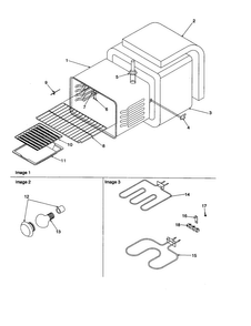 Cavity Diagram and Parts List for ARR6102W-P1143683NW  Amana Range