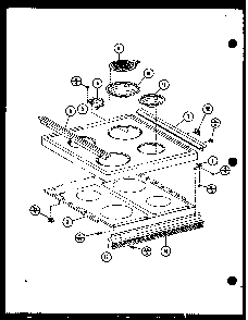 Section 4 Diagram and Parts List for ARR-201 P85450-4S Amana Range