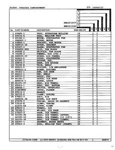 Freezer Compartment Page 2 Diagram and Parts List for 321240  Admiral Refrigerator
