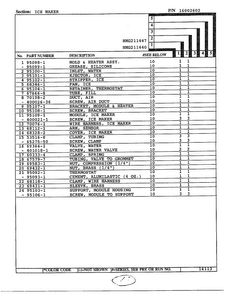 Ice Maker Page 2 Diagram and Parts List for 211447  Admiral Refrigerator
