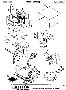 Replacement Parts Diagram and Parts List for 70 2000 Amana Microwave