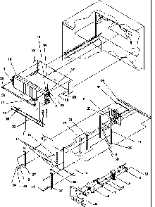 Evaporator Assembly Diagram and Parts List for TR25S5-P1196402WW  Amana Refrigerator