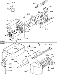 Ice Maker Assembly & Parts Diagram and Parts List for BX22S5E-P1196704WE  Amana Refrigerator