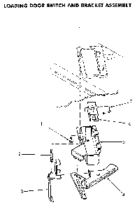 Door Switch Diagram and Parts List for NA8831L33938  Speed Queen Washer