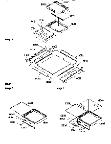 Deli, Shelf, And Crisper Assemblies Diagram and Parts List for SPD25TL-P1303505WL  Amana Refrigerator