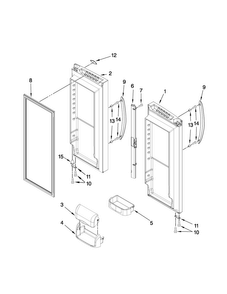 Refriger Diagram and Parts List for MFF2558VEB2  Maytag Refrigerator