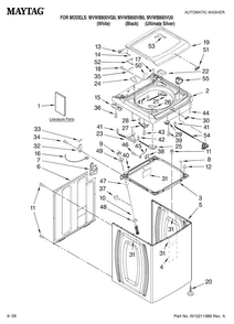 Part Location Diagram of W10093814 Whirlpool CAP