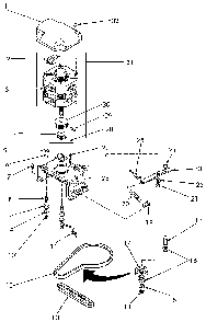 Motor, Mounting Bracket, Belts And Idler Assembly Diagram and Parts List for NA3612L33628  Speed Queen Washer