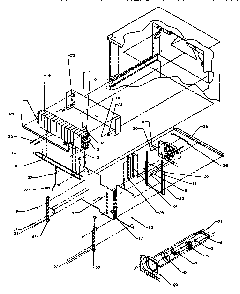 Evap Area Diagram and Parts List for TR25S5L-P1196401WL  Amana Refrigerator