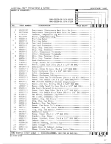 Unit Compartment And Shelves Page 2 Diagram and Parts List for 22304-0B  Admiral Refrigerator