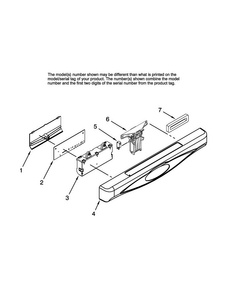Control Panel Parts Diagram and Parts List for MDBM601AWB3  Maytag Dishwasher